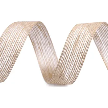 Jutová stuha šíře 25 mm, barva 1 režná přírodní
