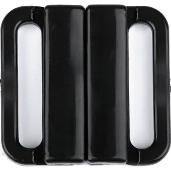 Plavkové zapínání šíře 25 mm plastové, barva 2 černá