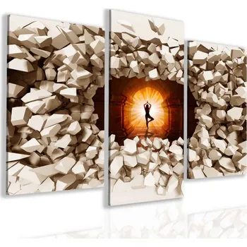 Malvis ® 3D obraz na stěnu Jóga Velikost: 90x60 cm