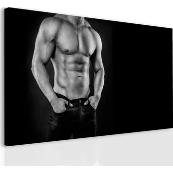Obraz Malvis ® Černobílý obraz Akt muž Velikost: 60x30 cm