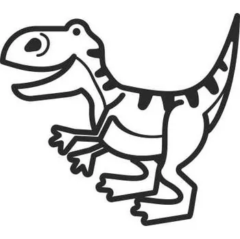 Samolepicí dekorace na vozidlo SI0112053F - Dino 155 x 130 mm doleva