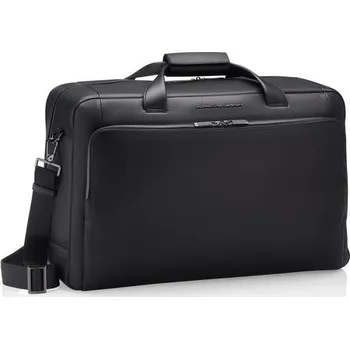 Cestovní taška Porsche Design ROADSTER LEATHER WEEKENDER zavazadlo taška kožená černá black (240 x 510 x 350 mm)