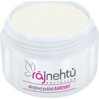 Umělé nehty Ráj nehtů - Akrylový prášek CLASSIC - White 5g