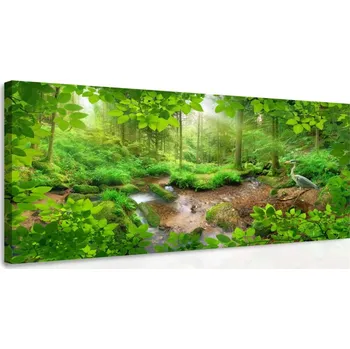 Obraz Malvis ® Obraz - Pohled do lesa Velikost: 80x40 cm