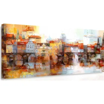 Malvis ® Obraz - Předměstí Velikost: 140x70 cm