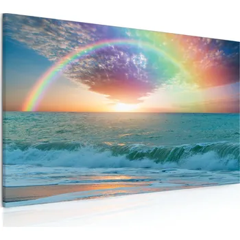 Obraz Malvis ® Obraz Duha nad mořem Velikost (šířka x výška): 50x30 cm