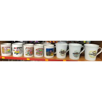 Porcelánové hrnečky, humorné motivy