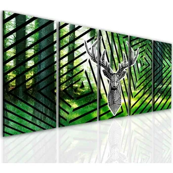 Obraz Malvis ® Moderní obraz Jelení geometrie Velikost: 100x50 cm