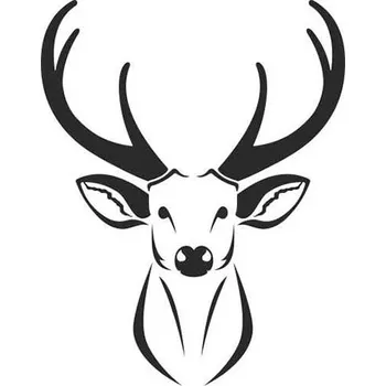 Samolepicí dekorace na vozidlo SI0113010G - Paroží - 200 x 160 mm