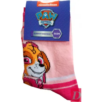 EPLUSM Ponožky TLAPKOVÁ PATROLA single Skye růžové 31/34