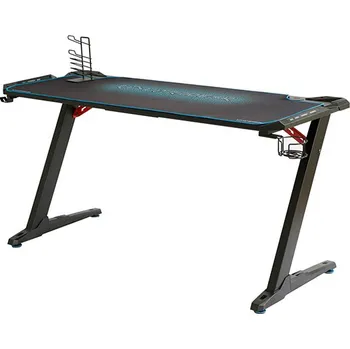 Počítačový stůl Ultradesk herní stůl Space XXL - modrý