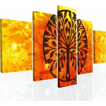 Obraz Malvis ® Vícedílný obraz Abstraktní strom Velikost: 150x80 cm