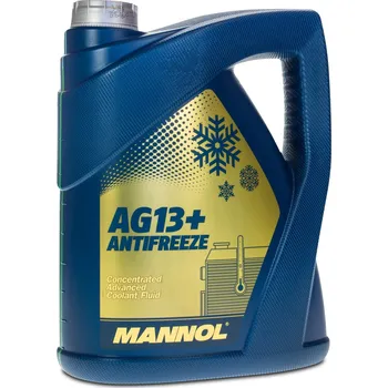 Nemrznoucí směs do chladiče MANNOL (SCT - Germany) MANNOL Antifreeze AG13+ Advanced chladící kapalina žlutá koncentrát -80°C Balení - objem: 5L