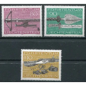 Poštovní známka (1980) MiNr. 751 - 753 ** - Lichtenštejnsko - Lovecké zbraně