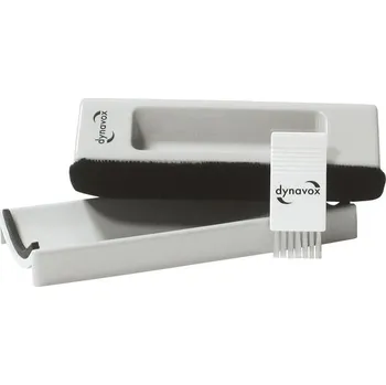 Příslušenství pro gramofon Dynavox Velvet Record Brush (Kvalitní semišový kartáč pro čištění gramofonových desek s nylonovým kartáčkem pro hrot přenosky v sadě)