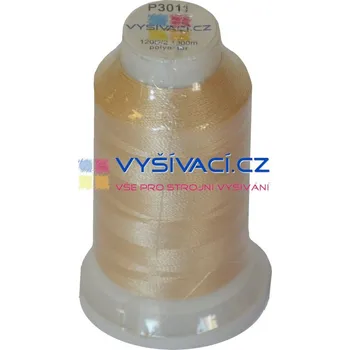 Nit vyšívací nit polyester barva béžová P3011 návin 1000m NK- balení: 1 kón návin 1000m 36,30 Kč s DPH za kón při nákupu balení 10 kusů