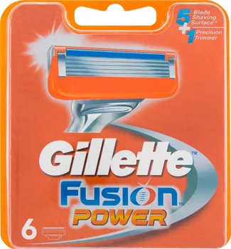 Příslušenství k holicímu strojku Gillette Fusion Power náhradní hlavice 6 ks