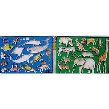 Šablony mořská a divoká zvířata 26 x 19 cm