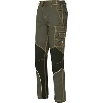 Pánské kalhoty ISSA EXTREME stretch kalhoty PAS 8830BZ Khaki - v.XXL