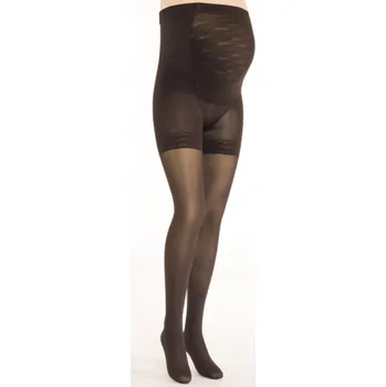 Dámské punčochy SOLIDEA Wonder Model Maman 140 Opaque těhotenské punčochové kalhoty, Barva Nero, Velikost M