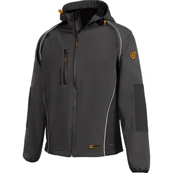 Pánská softshellová bunda ISSA CLEVER EXTREME 8884B softshell bunda antracit tmavě šedá - v.XXL