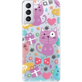 Telefonní příslušenství Odolné silikonové pouzdro iSaprio - Cat pattern 01 - Samsung Galaxy S21+