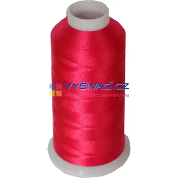Nit vyšívací nit polyester barva růžová fuchsia P3075 návin 5000m NK- balení: 1 kón návin 5000m 115,- Kč s DPH za kón při nákupu balení 12 kusů