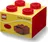 LEGO Stolní box 4 se zásuvkou, červený