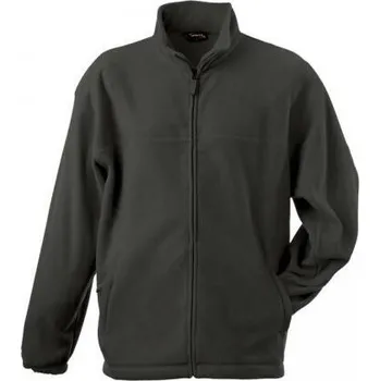 Pánská mikina Mikina pánská fleece 058 - dlouhý zip - tmavě šedá - v.XXXL