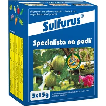 Fungicid LOVELA Terezín s.r.o. Sulfurus 3 x 15 g padlí