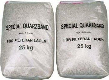 Filtrační písek 0,4–0,8 mm 25 kg 165