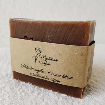 Mýdlo Přírodní mýdlo s dubovou kůrou a kaštanovým olejem 90g