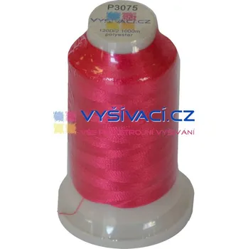 Nit vyšívací nit polyester barva růžová fuchsia P3075 návin 1000m NK- balení: 1 kón návin 1000m 36,30 Kč s DPH za kón při nákupu balení 10 kusů