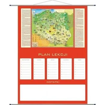 Set školních potřeb Plan lekcji - mapa Polska Młodego Odkrywcy