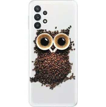 Pouzdro na mobilní telefon Odolné silikonové pouzdro iSaprio - Owl And Coffee - Samsung Galaxy A32 5G