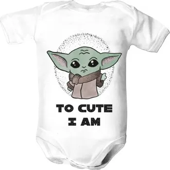 Kojenecký body Dětské body s potiskem To Cute I Am dětské