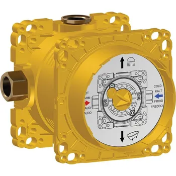 Simibox Standard - podomítkové těleso k vanové a sprchové baterii, hloubka 10,2 cm, stop ventily HF574007000000