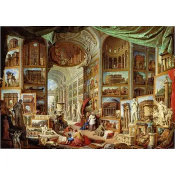Puzzle Dino Giovanni Paolo Pannini Galleria Con Vedute di Roma Antica 2000 dílků