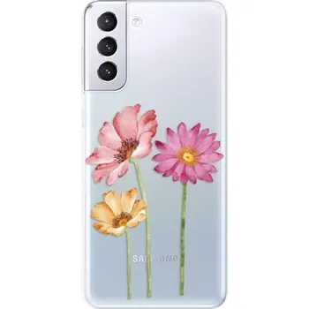 Pouzdro na mobilní telefon Odolné silikonové pouzdro iSaprio - Three Flowers - Samsung Galaxy S21+