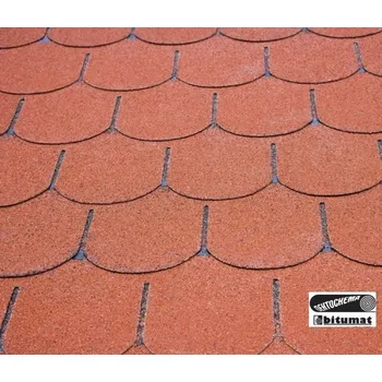 Příslušenství pro zahradní stavbu Playground System Střešní krytina šindel BOBROVKA 9m2 červený