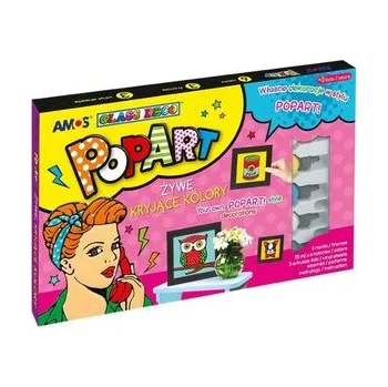 Dětské zboží Farby witrażowe Glass Deco 6 kolorów PopArt AMOS