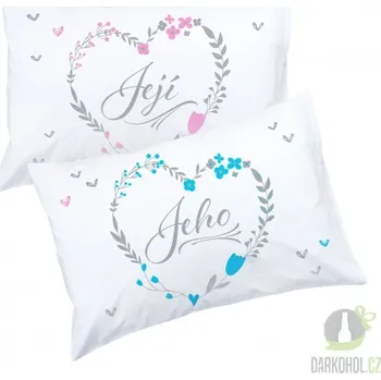 Žertovný předmět Set polštářů Jeho+Její