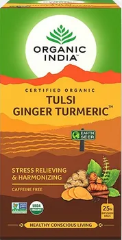 Čaj Organic india Tulsi s kurkumou a zázvorem Bio 25 sáčků 