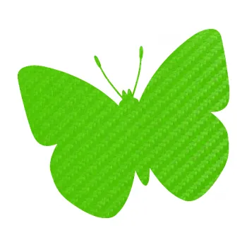 Samolepící dekorace Motýl 011 levá (58 - 3D karbon zelený kawasaki) SAMOLEPKA NA AUTO, NÁLEPKA, FÓLIE, POLEP, TUNING, VLASTNÍ TEXT, TISK, AUTOSAMOLEPKY.cz, POLEPY, OBRÁZEK, LOGO, 3D STICKERS