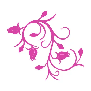 Samolepící dekorace Květina dekor 009 levá růžičky (16 - růžová) SAMOLEPKA NA AUTO, NÁLEPKA, FÓLIE, POLEP, TUNING, VLASTNÍ TEXT, TISK, AUTOSAMOLEPKY.cz, POLEPY, OBRÁZEK, LOGO, 3D STICKERS