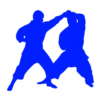 Polep vozidla Karate 013 levá souboj (19 - modrá dynamic) SAMOLEPKA NA AUTO, NÁLEPKA, FÓLIE, POLEP, TUNING, VLASTNÍ TEXT, TISK, AUTOSAMOLEPKY.cz, POLEPY, OBRÁZEK, LOGO, 3D STICKERS