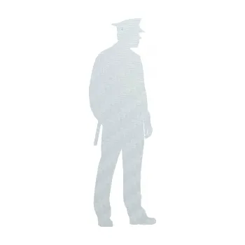 Samolepící dekorace Policajt 004 pravá (51 - 3D karbon bílý) SAMOLEPKA NA AUTO, NÁLEPKA, FÓLIE, POLEP, TUNING, VLASTNÍ TEXT, TISK, AUTOSAMOLEPKY.cz, POLEPY, OBRÁZEK, LOGO, 3D STICKERS