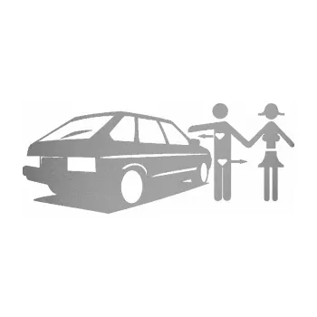 Autodoplněk Samolepka na auto Love car love girl levá (42 - stříbrná metalíza) NÁLEPKA, FÓLIE, POLEPY, TUNING, VLASTNÍ TEXT, TISK, AUTOSAMOLEPKY.cz, SAMOLEPKY, OBRÁZEK, LOGO, VÝROBA, PRODEJ