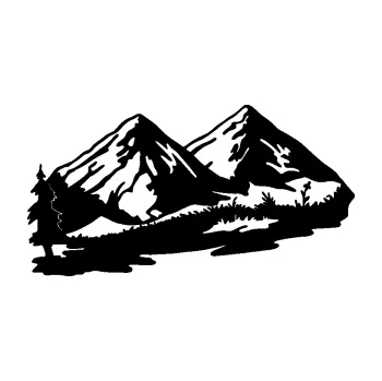 Samolepící dekorace SAMOLEPKA Krajina hory 012 levá (01 - černá) NA AUTO, NÁLEPKA, FÓLIE, POLEP, TUNING, VLASTNÍ TEXT, TISK, AUTOSAMOLEPKY.cz, POLEPY, OBRÁZEK, LOGO, SAMOLEPKY