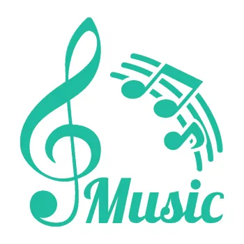 Samolepící dekorace SAMOLEPKA Music noty a houslový klíč (25 - tyrkysová) NA AUTO, NÁLEPKA, FÓLIE, POLEP, TUNING, VLASTNÍ TEXT, TISK, AUTOSAMOLEPKY.cz, POLEPY, OBRÁZEK, LOGO, SAMOLEPKY